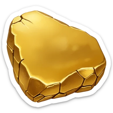 gold nugget sticker