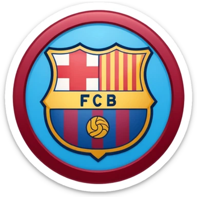 Barcelona club logo sticker
