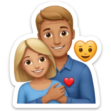 Man carrying women in romantic way  sticker