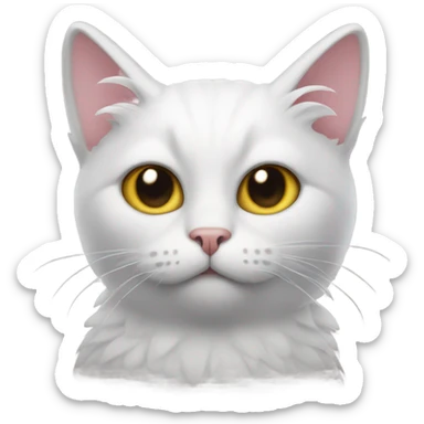 cat with wings and a beak sticker