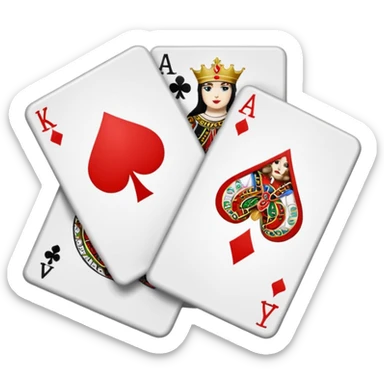 Riffle card shuffle sticker