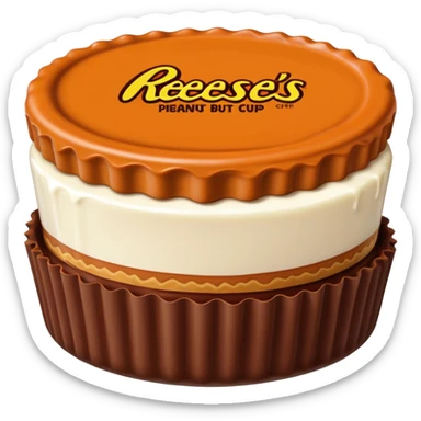 reeses peanut butter cup exact same replica sticker
