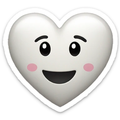 heart with smiley face sticker