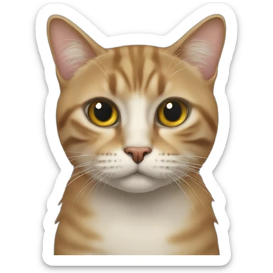 Chat pas de poil sticker