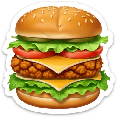 fried chicken sandwich sticker