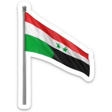 Free Syria flag sticker