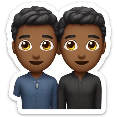 a gay couple  sticker