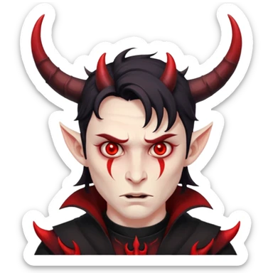 Ange diabolique homme sticker