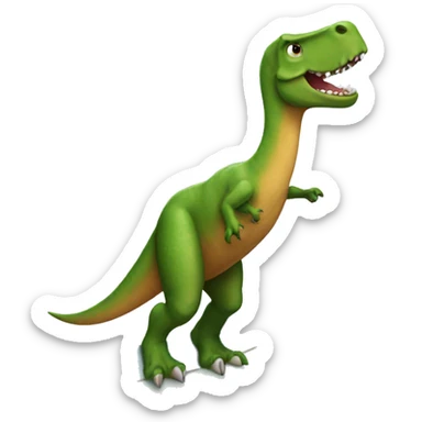 Surfboard dinosaur sticker
