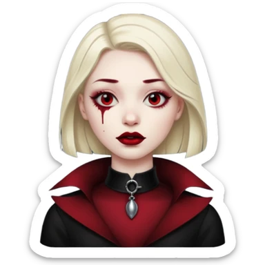 A gothic style bite me sticker