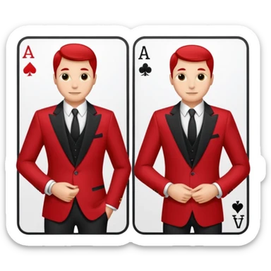 matching card sticker