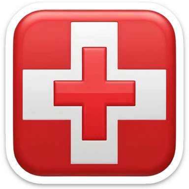 Create a red cross sticker