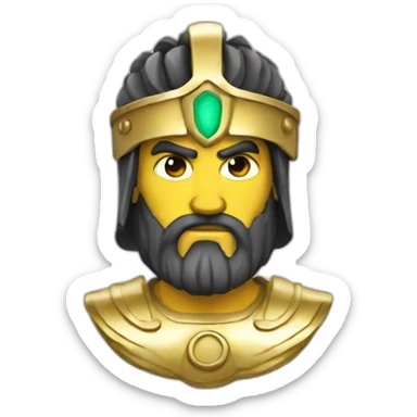 Zeus with a spartan helmet sticker