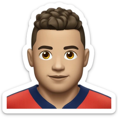 Ronaldo avec un maillot du PSG  sticker