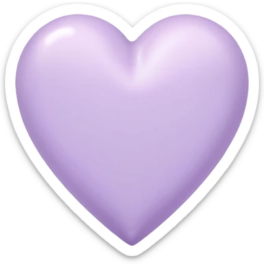 pastel lilac heart sticker