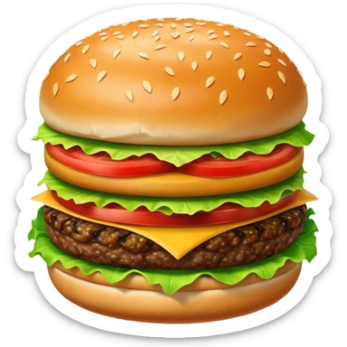Hamburger sticker