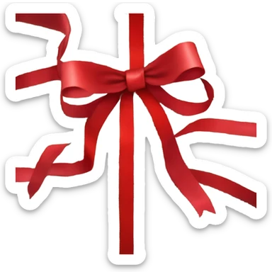 an aesthetic bundle of dollars tied with a red ribbon and bow sticker