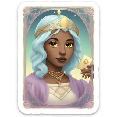 Tarot cards pastel colors sticker