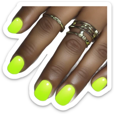 Neon nails  sticker