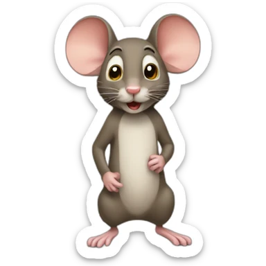 mouse jerry sticker