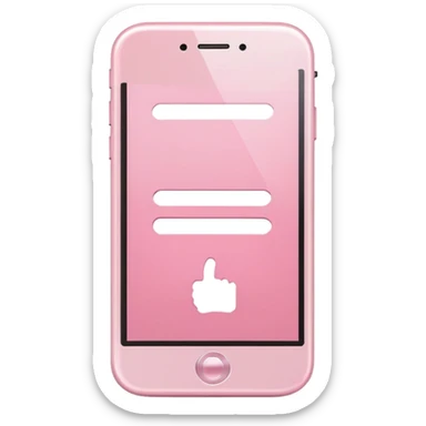 Light pink cellphone sticker