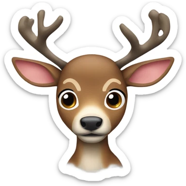 Tony tony chopper blue nose reindeer  sticker