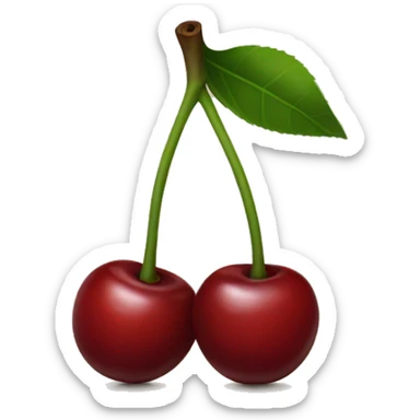 2 cherries sticker