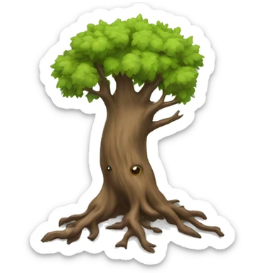 Tricky tree sticker