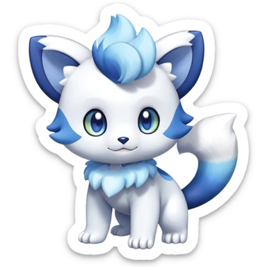 Shiny Espurr-Meowstic-Oshawott-Hybrid (Full body) sticker