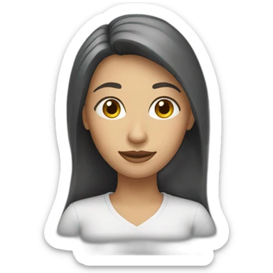 Adult human female sticker