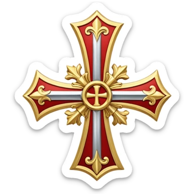  the knights templar cross sec xi sticker