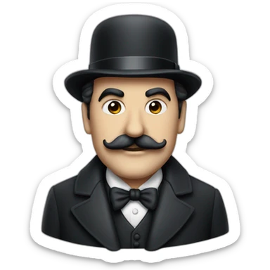 Hercule poirot sticker