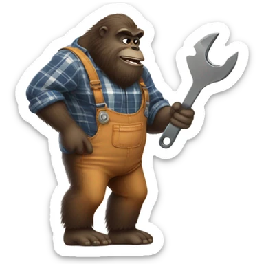 Plumber Bigfoot  sticker