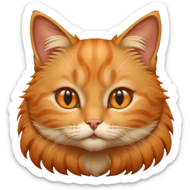 A cat whispering sticker