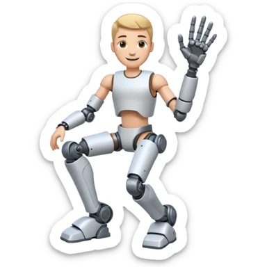 Ich fühle mich fröhlich, weil ich taglich positive Lust habe. Außerdem habe ich gestren Unfall gemacht. Uhhh aber … ich bin stark 💪🏼🦿🦾 sticker