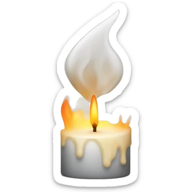 Candle burn sticker
