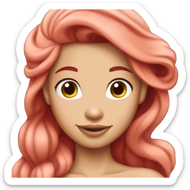 Princess Ariel make her light skin sticker