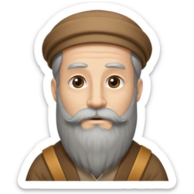 Wise man B&W sticker