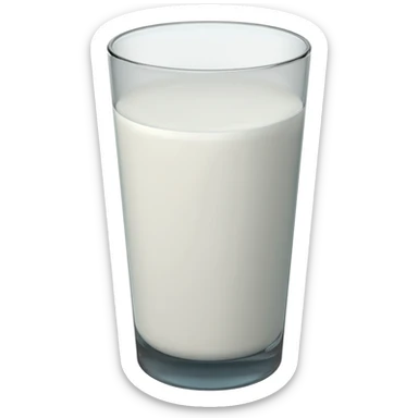 glass of milk sticker