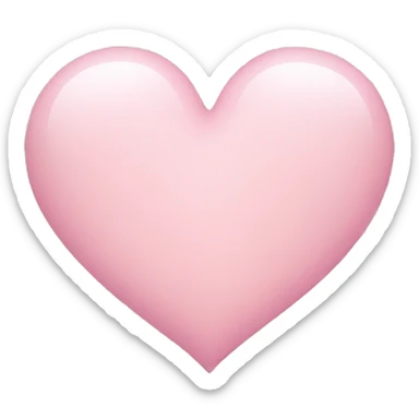 Light pink heart  sticker