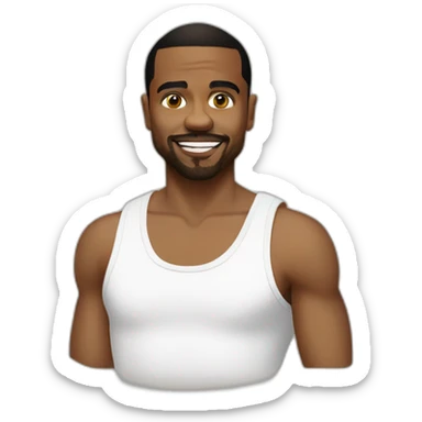 lil Duval, white tank top sticker