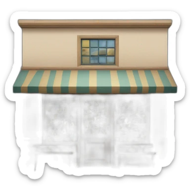 Exterior of a bar with a mosaic of tiles for the sign that spells the mosaic late on the facade sticker