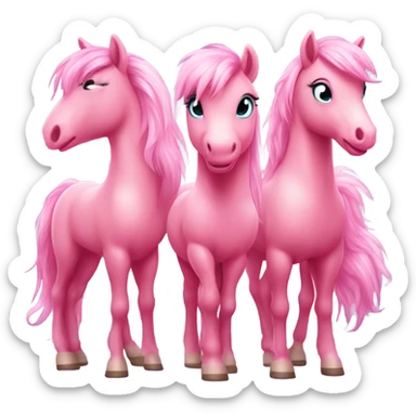 Pink pony club sticker