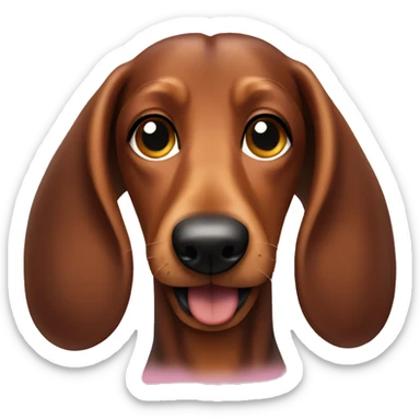 daschund with a beard sticker