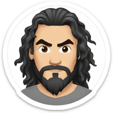 jason momoa cartoon wearing tee sticker