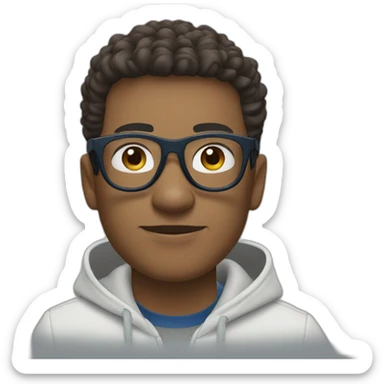 Guy using lacoste hoodie and oakley eyeglass sticker