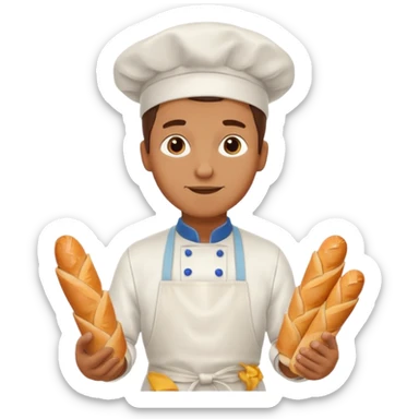 Street Baker man  sticker