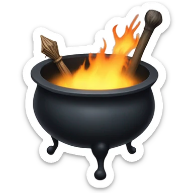 A witch’s Cauldron ￼ sticker