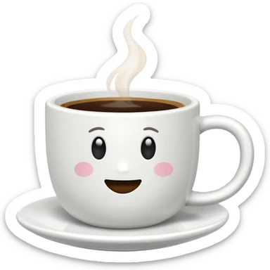 Une Tasse de cafe avec des roue sticker