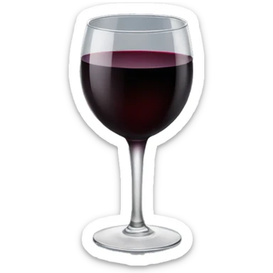 A cup of black wine sticker